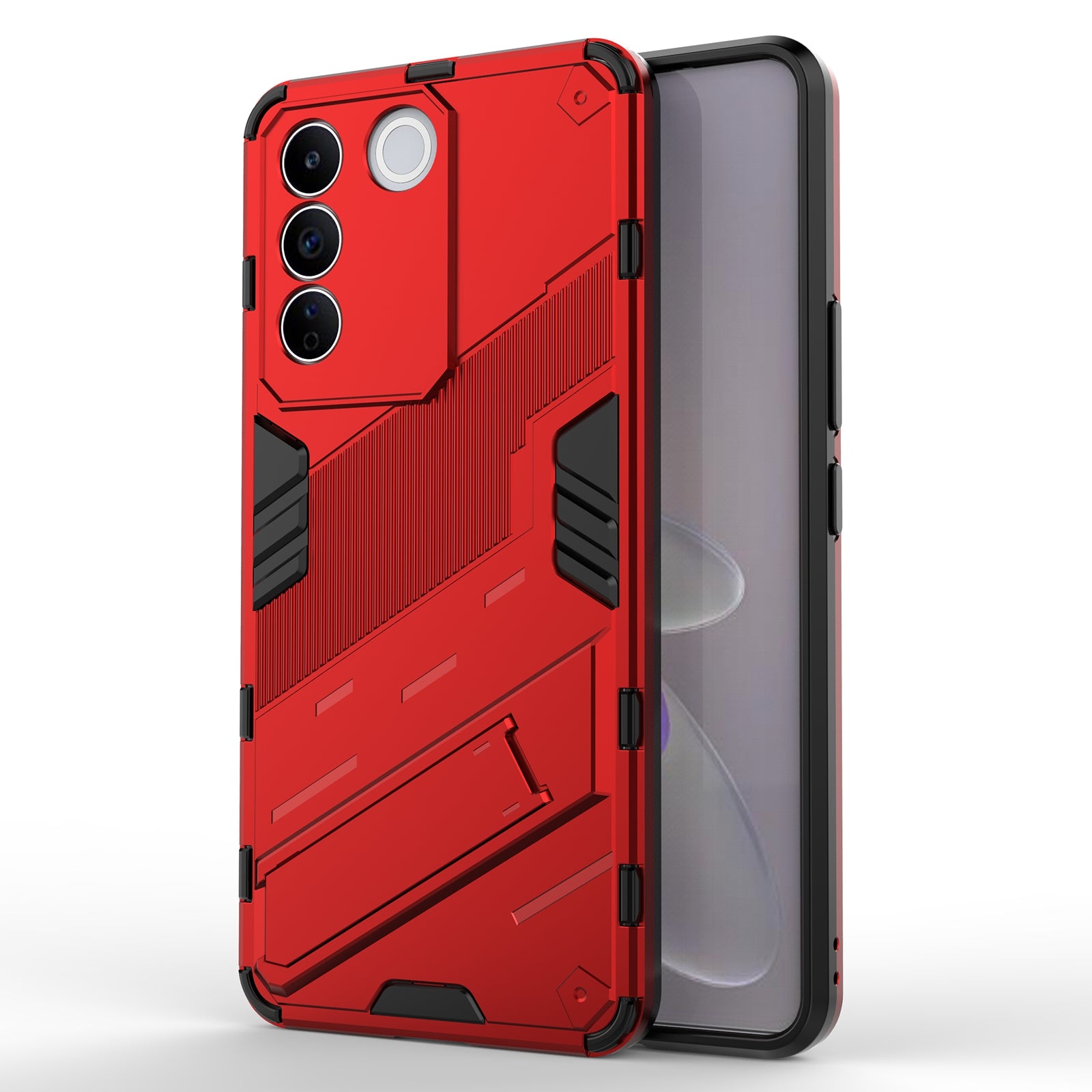 Anti-drop Phone Case For vivo S16e 5G Kickstand Soft TPU Hard PC Phone Back Cover Anti-drop Phone Case For vivo S16e 5G Kickstand Soft TPU Hard PC Phone Back Cover